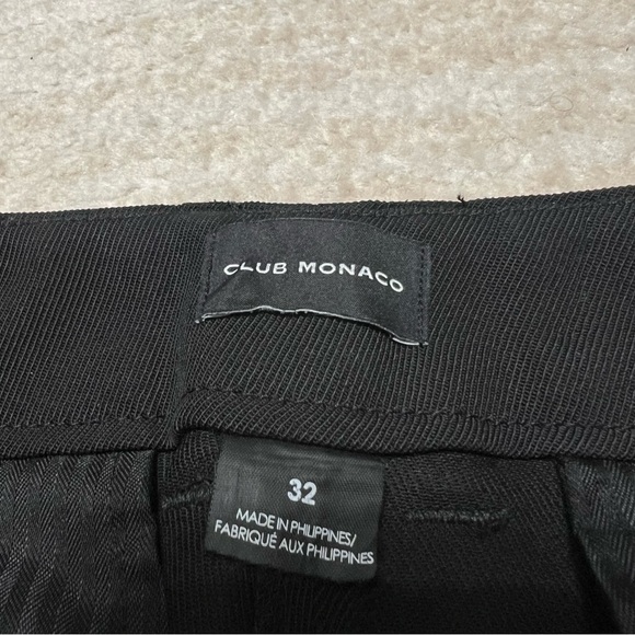 Club Monaco Unisex Cargo Pants Black Polyester and Wool Blend Size 32X26 - Picture 3 of 8